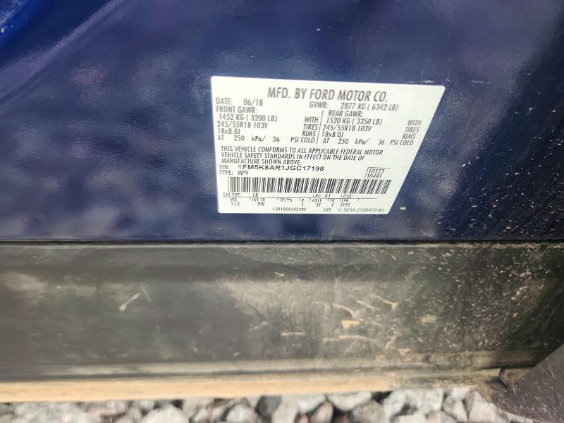Auction sale of the 2018 Ford Explorer, vin: 1FM5K8AR1JGC17198, lot number: 58326056