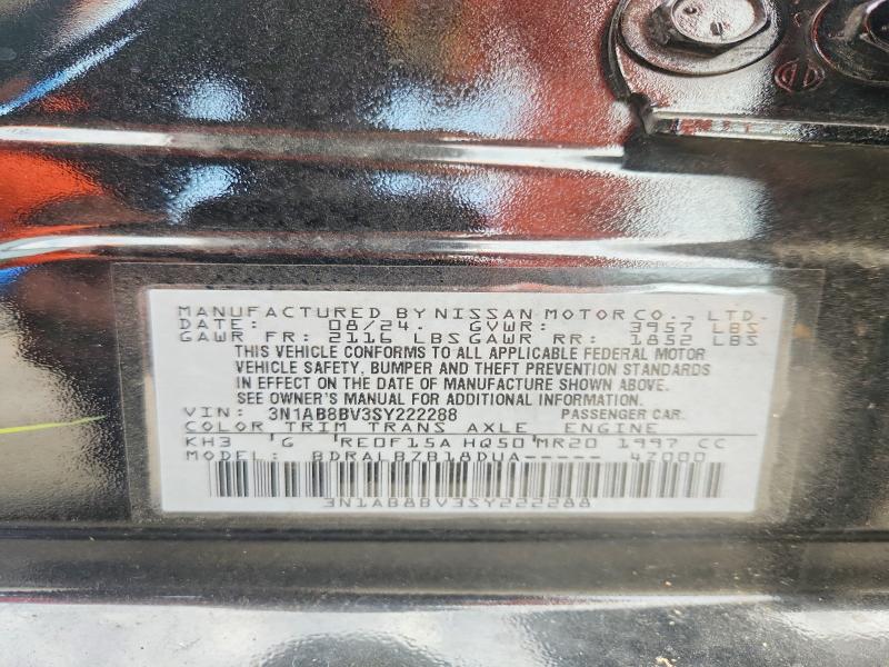 Продаж на аукціоні авто 2025 Nissan Sentra, vin: 3N1AB8BV3SY222288, номер лоту: 59162296