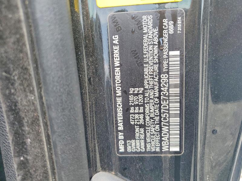 Aukcja sprzedaży 2013 Bmw 328, vin: WBADW7C57DE734298, numer aukcji: 58530046