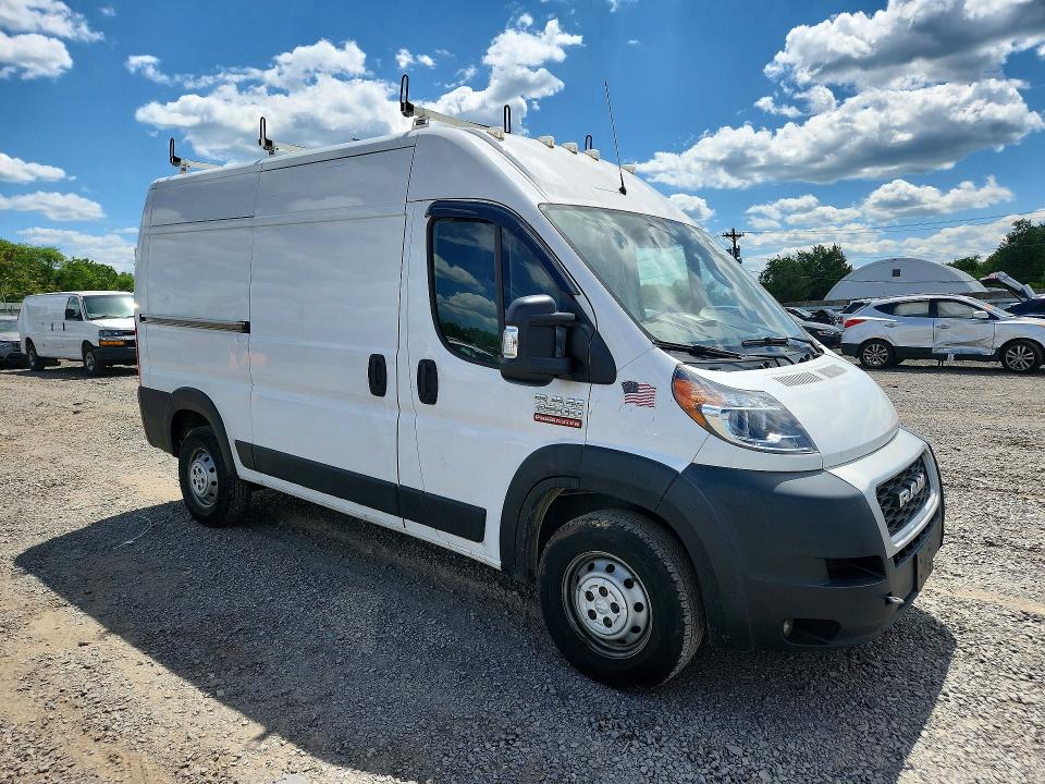 55956226 :رقم المزاد ، 3C6TRVCG7KE532386 vin ، 2019 Ram Promaster 2500 مزاد بيع