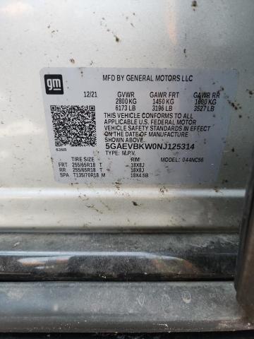 Продажа на аукционе авто 2022 Buick Enclave, vin: 5GAEVBKW0NJ125314, номер лота: 58011206