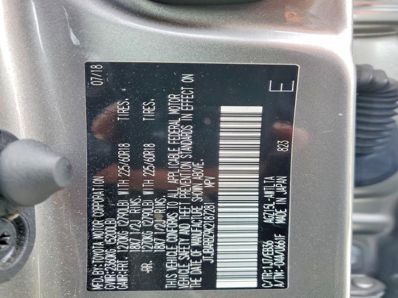 Aukcja sprzedaży 2019 Lexus Nx 300, vin: JTJBARBZ9K2187281, numer aukcji: 55961946