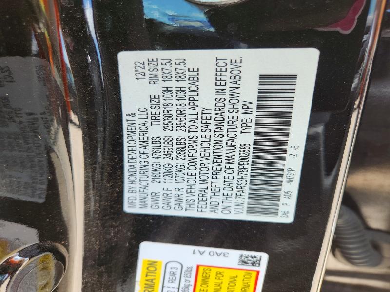 Aukcja sprzedaży 2023 Honda Cr-v, vin: 7FARS3H78PE002888, numer aukcji: 55616926