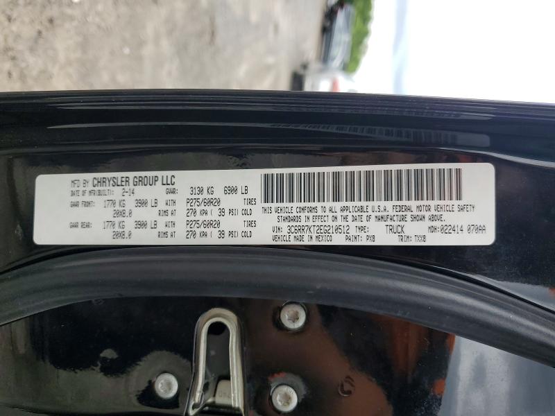 56481646 :رقم المزاد ، 3C6RR7KT2EG210512 vin ، 2014 Ram 1500 مزاد بيع