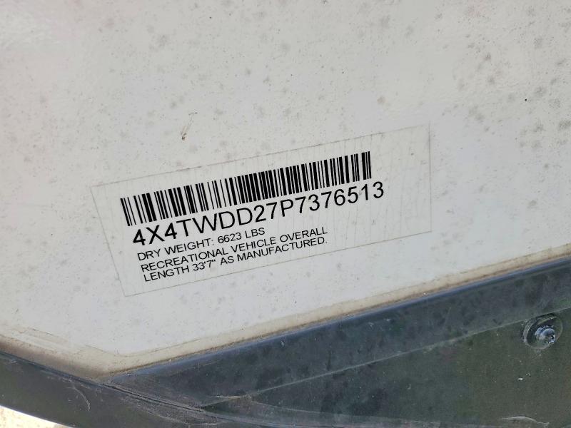 Продаж на аукціоні авто 2023 Wildwood Recreational Vehicle (rv), vin: 4X4TWDD27P7376513, номер лоту: 56044286