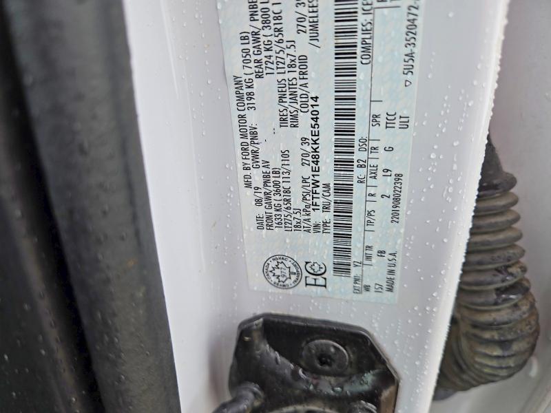 Продажа на аукционе авто 2019 Ford F150, vin: 1FTFW1E48KKE54014, номер лота: 57384146
