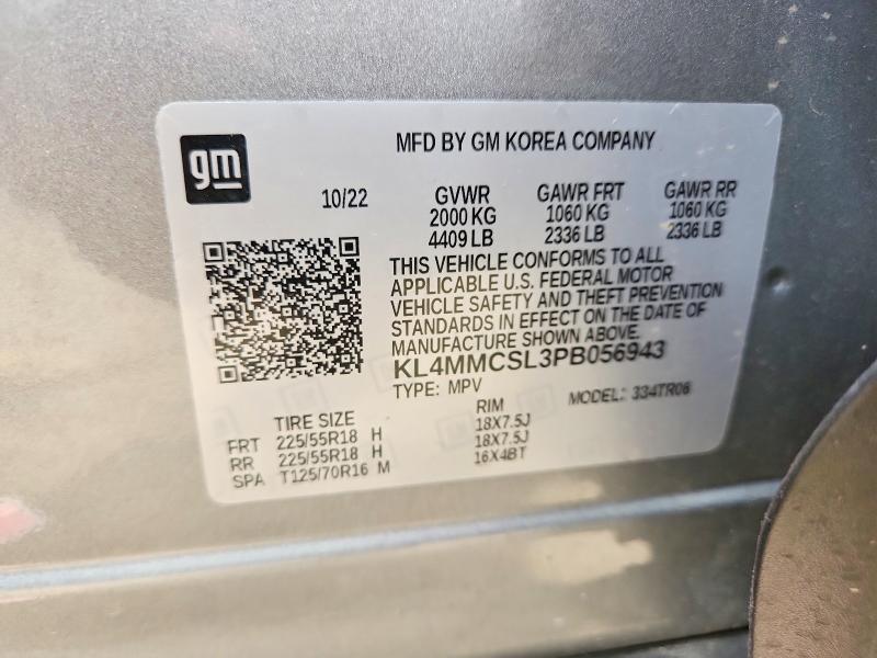 2023 Buick Encore Gx მანქანა იყიდება აუქციონზე, vin: KL4MMCSL3PB056943, აუქციონის ნომერი: 56834876
