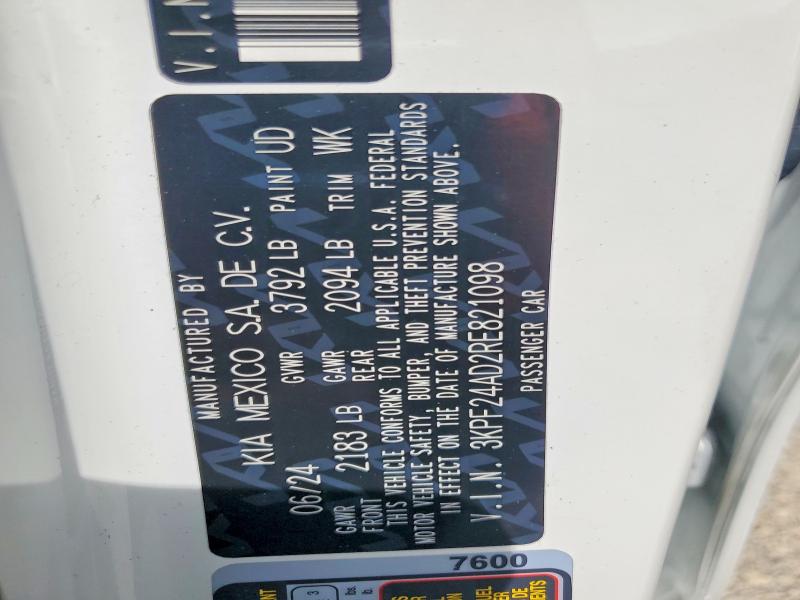 Продаж на аукціоні авто 2024 Kia Forte, vin: 3KPF24AD2RE821098, номер лоту: 56676006