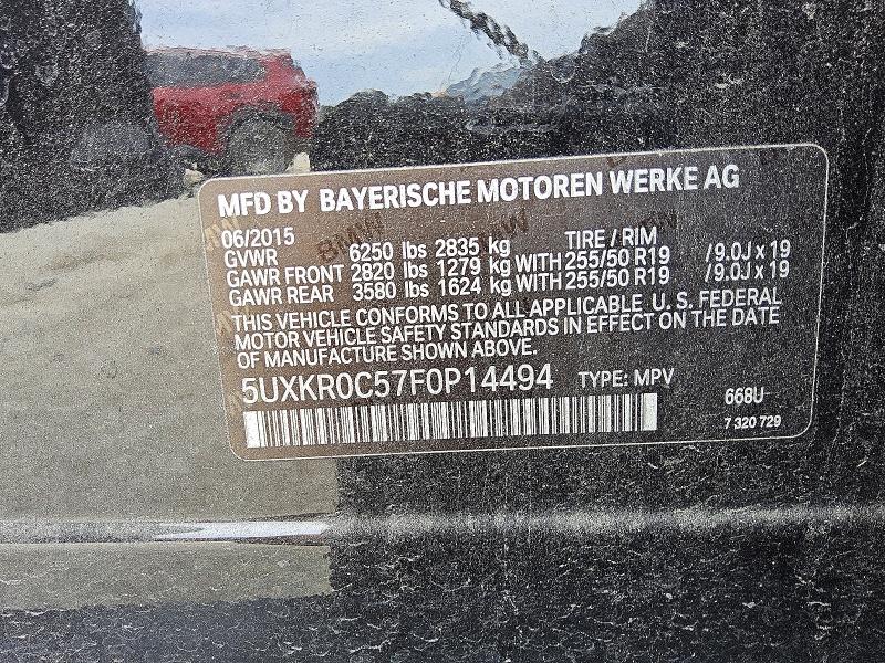 Продаж на аукціоні авто 2015 Bmw X5, vin: 5UXKR0C57F0P14494, номер лоту: 55104206