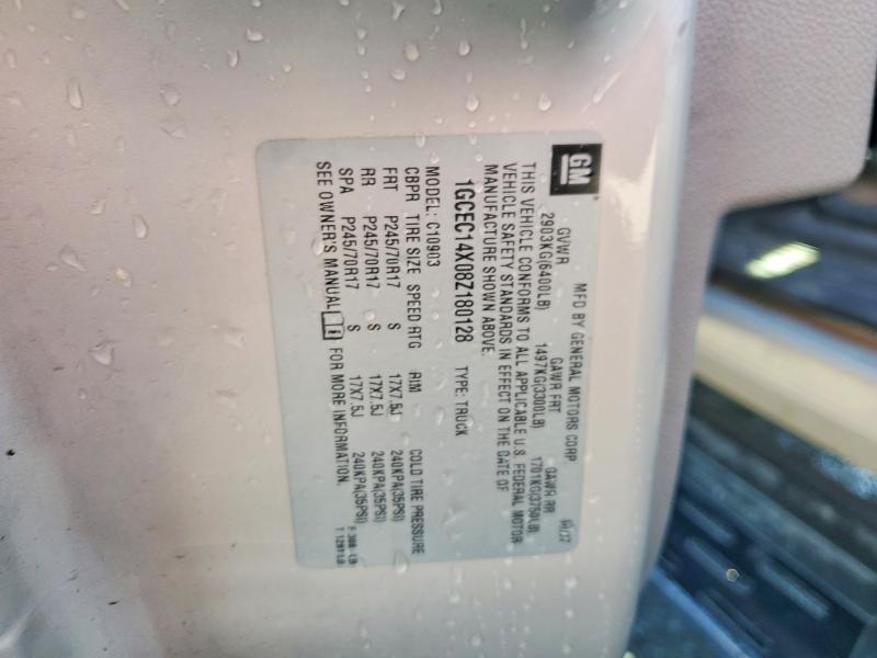 55646346 :رقم المزاد ، 1GCEC14X08Z180128 vin ، 2008 Chevrolet Silverado مزاد بيع