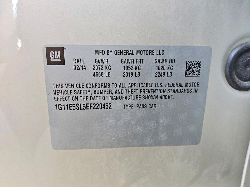 Продажа на аукционе авто 2014 Chevrolet Malibu, vin: 1G11E5SL5EF220452, номер лота: 57045276