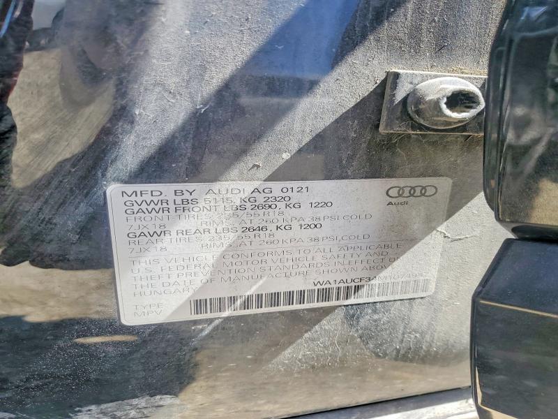 Продажа на аукционе авто 2021 Audi Q3, vin: WA1AUCF34M1074947, номер лота: 55179516