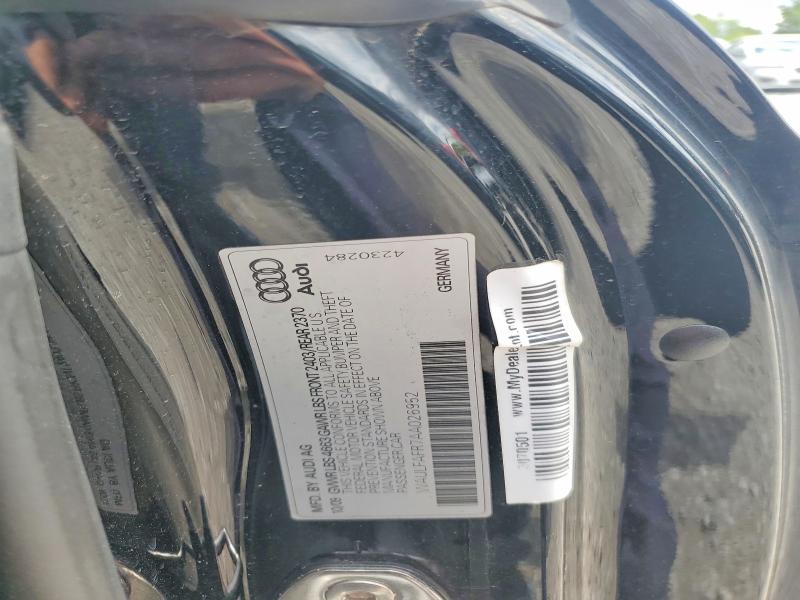 57308556 :رقم المزاد ، WAULFAFR7AA026952 vin ، 2010 Audi A5 مزاد بيع