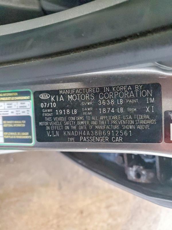 Aukcja sprzedaży 2011 Kia Rio, vin: KNADH4A38B6912561, numer aukcji: 57170996