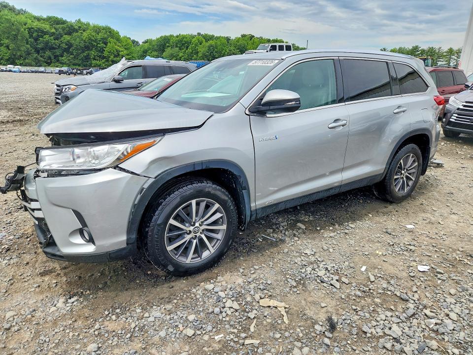2019 Toyota Highlander Hybrid მანქანა იყიდება აუქციონზე, vin: 5TDJGRFH5KS052872, აუქციონის ნომერი: 57710326