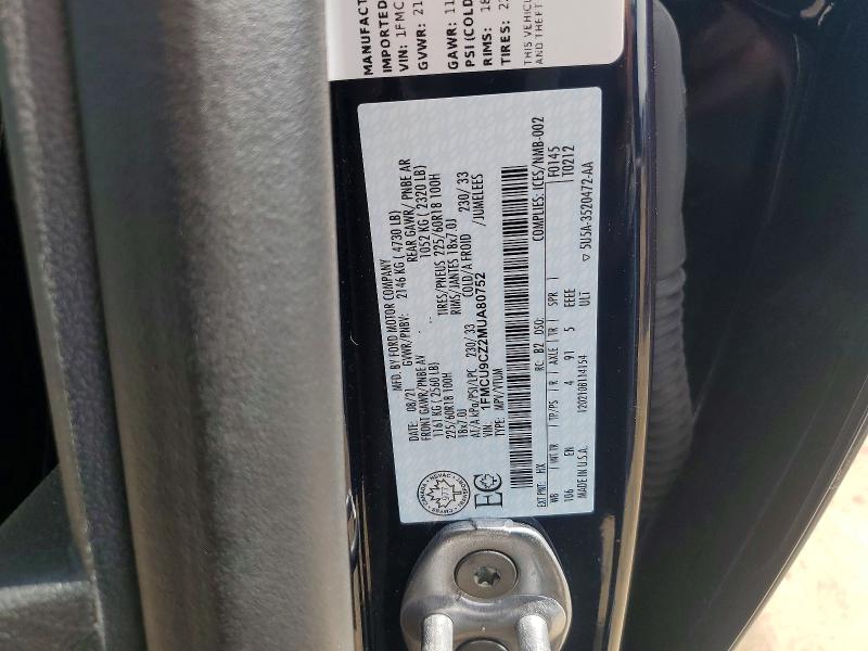 Продажа на аукционе авто 2021 Ford Escape, vin: 1FMCU9CZ2MUA80752, номер лота: 55550986