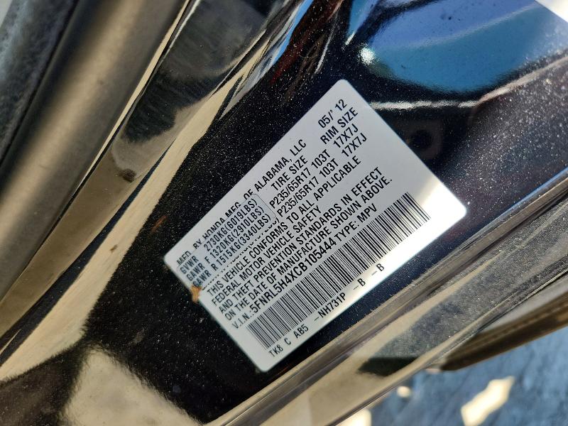 Aukcja sprzedaży 2012 Honda Odyssey, vin: 5FNRL5H4XCB105444, numer aukcji: 59597366