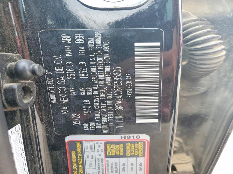 Продаж на аукціоні авто 2023 Kia Rio, vin: 3KPA24AD6PE585305, номер лоту: 56778506