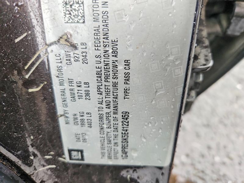2014 Buick Verano მანქანა იყიდება აუქციონზე, vin: 1G4PR5SK5E4122459, აუქციონის ნომერი: 58290216