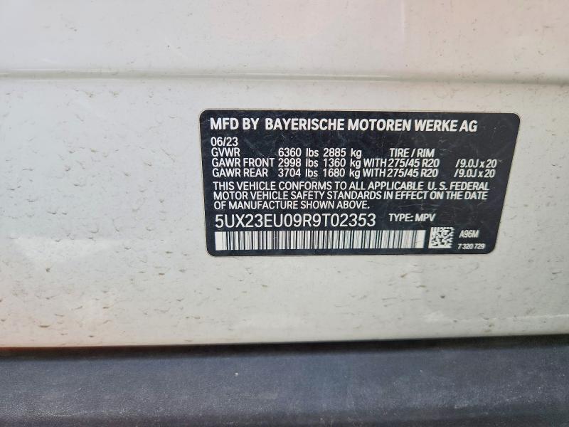 Aukcja sprzedaży 2024 Bmw X5, vin: 5UX23EU09R9T02353, numer aukcji: 55583906