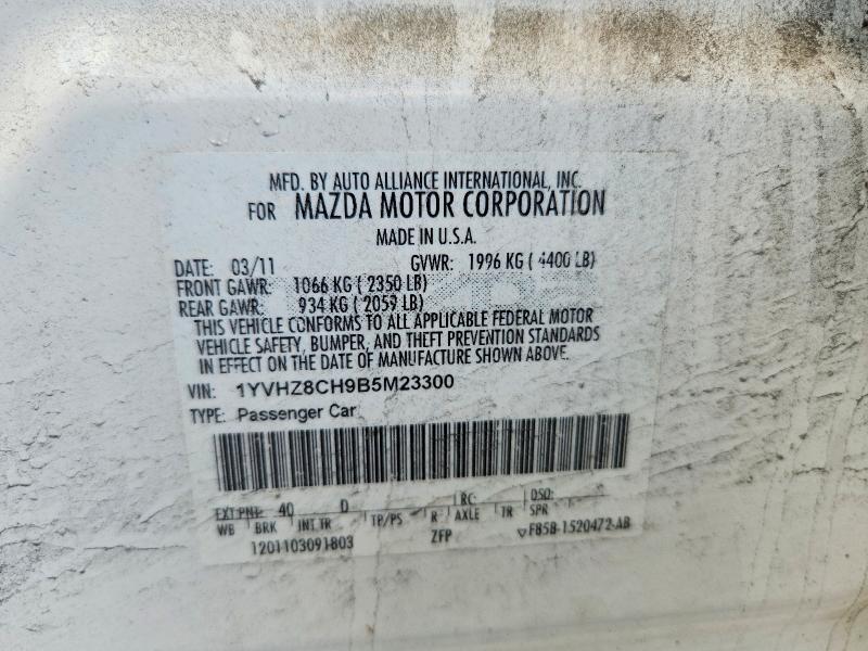 Aukcja sprzedaży 2011 Mazda 6, vin: 1YVHZ8CH9B5M23300, numer aukcji: 58739436
