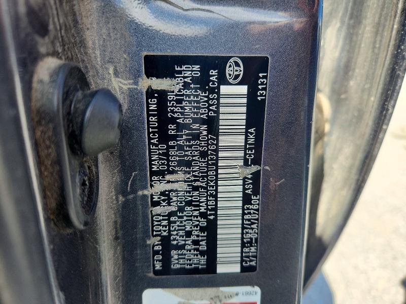 Продаж на аукціоні авто 2011 Toyota Camry, vin: 4T1BF3EK0BU137627, номер лоту: 57198066
