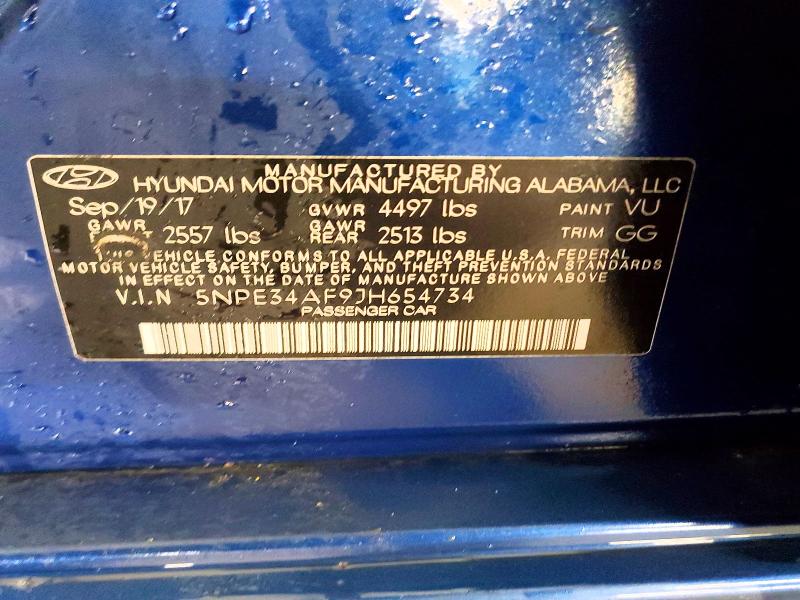 Aukcja sprzedaży 2018 Hyundai Sonata, vin: 5NPE34AF9JH654734, numer aukcji: 57623126