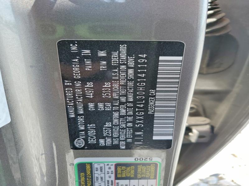 2017 Kia Optima მანქანა იყიდება აუქციონზე, vin: 5XXGT4L30HG141194, აუქციონის ნომერი: 85631165