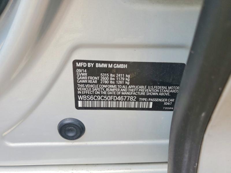 Aukcja sprzedaży 2015 Bmw M6, vin: WBS6C9C50FD467782, numer aukcji: 55622416