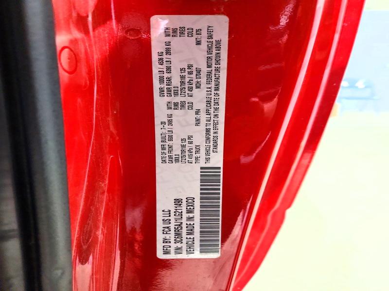 2020 Ram 2500 მანქანა იყიდება აუქციონზე, vin: 3C6MR5AJ1LG211498, აუქციონის ნომერი: 55510656