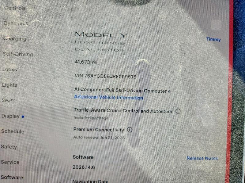 Продажа на аукционе авто 2024 Tesla Model Y, vin: 7SAYGDEE0RF099575, номер лота: 57700396