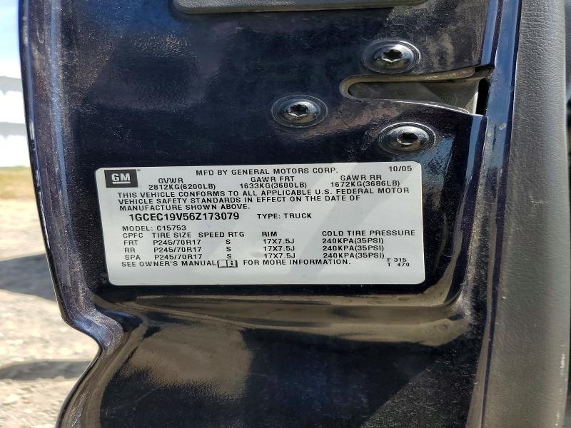Aukcja sprzedaży 2006 Chevrolet Silverado, vin: 1GCEC19V56Z173079, numer aukcji: 55616406
