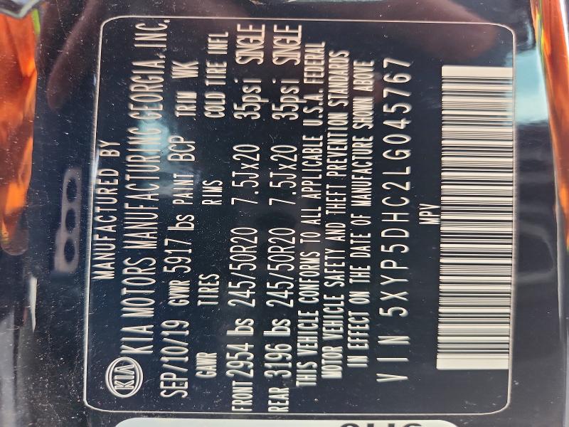 Продаж на аукціоні авто 2020 Kia Telluride, vin: 5XYP5DHC2LG045767, номер лоту: 55410346