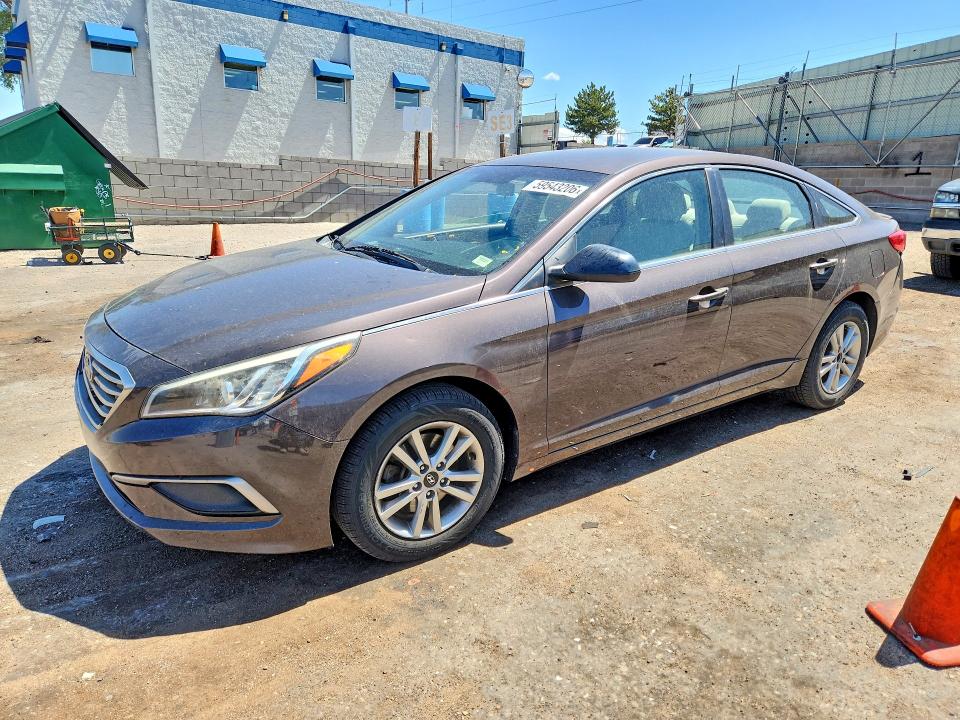 2016 Hyundai Sonata მანქანა იყიდება აუქციონზე, vin: 5NPE24AF9GH395349, აუქციონის ნომერი: 59543206