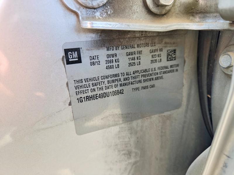 2013 Chevrolet Volt მანქანა იყიდება აუქციონზე, vin: 1G1RH6E49DU106842, აუქციონის ნომერი: 55658496