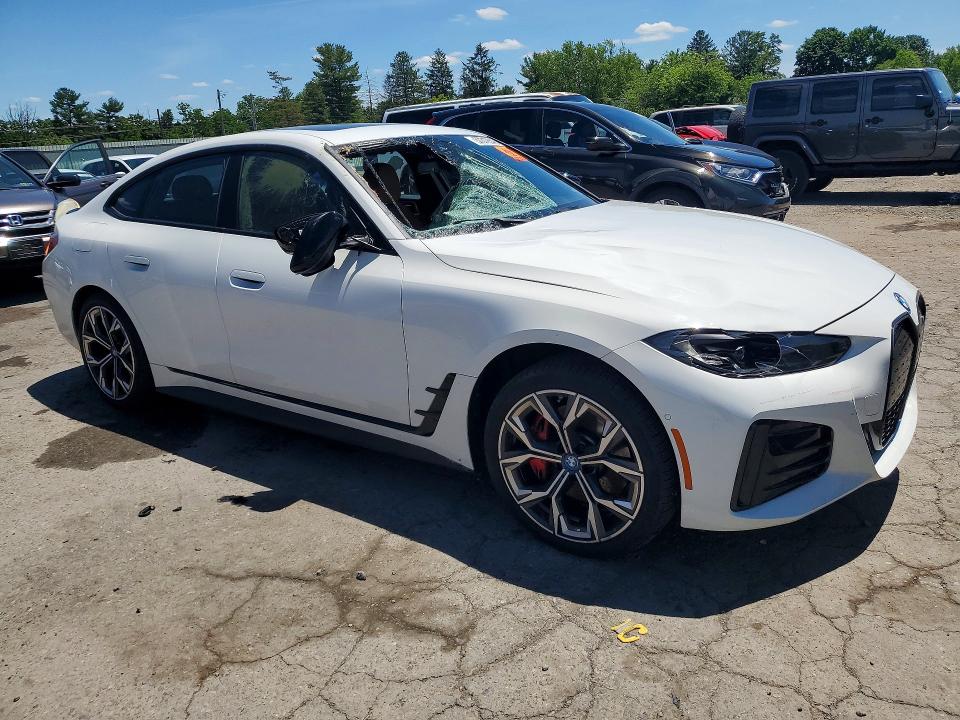2024 Bmw I4 მანქანა იყიდება აუქციონზე, vin: WBY43AW04RFR71887, აუქციონის ნომერი: 57319346