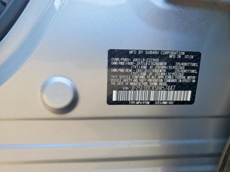 Продажа на аукционе авто 2025 Subaru Forester, vin: JF2SLDDCXSH457447, номер лота: 55905786