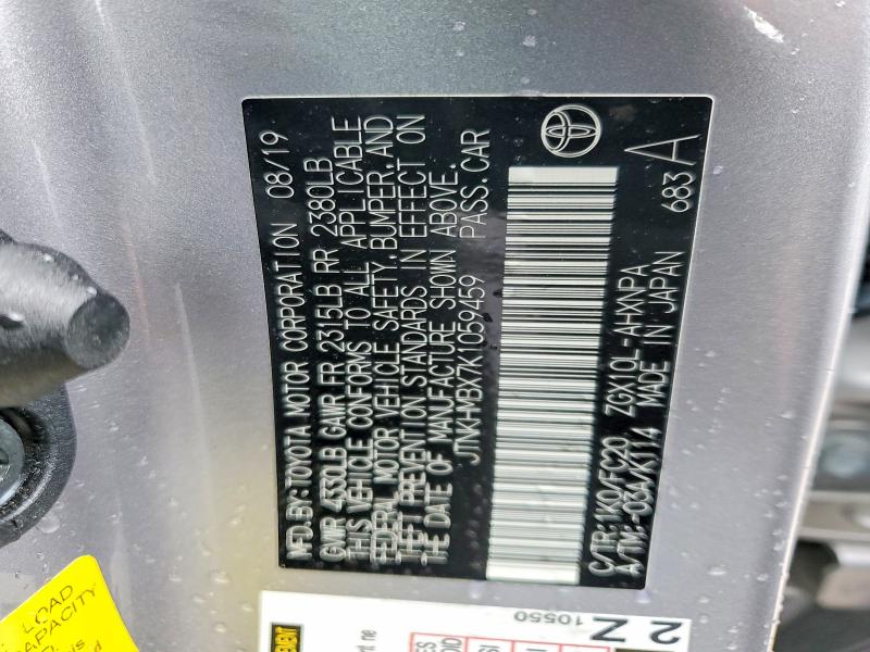 Продажа на аукционе авто 2019 Toyota C-hr, vin: JTNKHMBX7K1059459, номер лота: 56142336