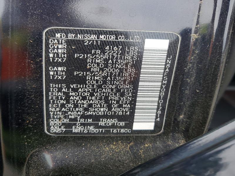 Продаж на аукціоні авто 2011 Nissan Juke, vin: JN8AF5MV0BT017814, номер лоту: 55814866