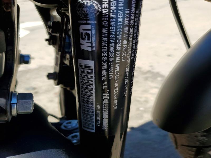 58254806 :رقم المزاد ، 1HD4LE220MB406986 vin ، 2021 Harley-davidson Xl883 مزاد بيع