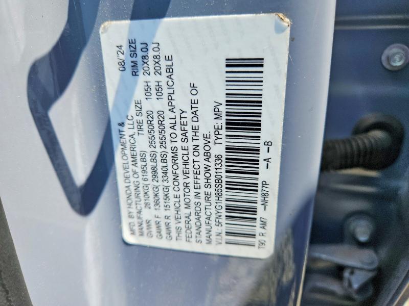 2025 Honda Pilot მანქანა იყიდება აუქციონზე, vin: NJ2457E, აუქციონის ნომერი: 58073816