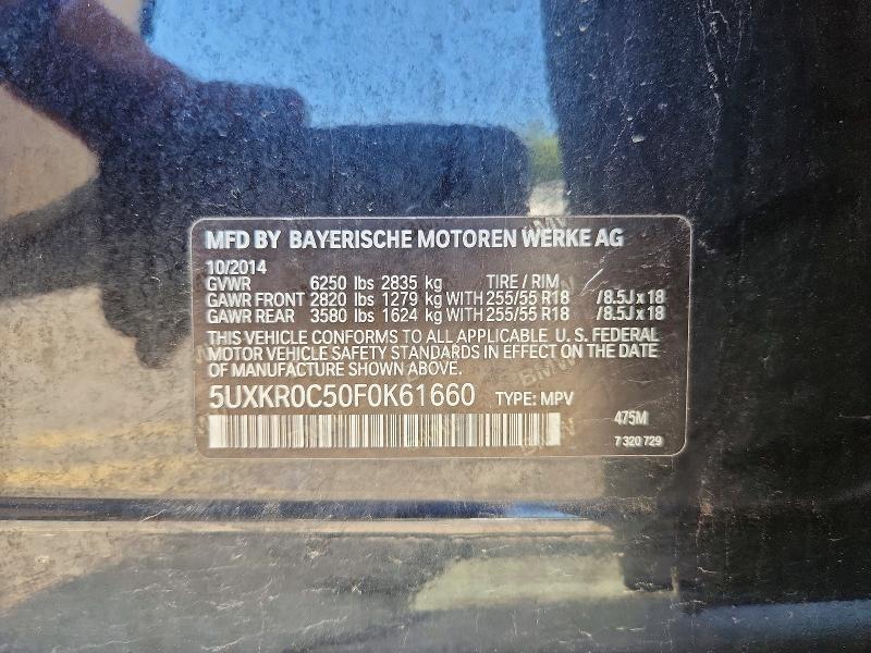 Aukcja sprzedaży 2015 Bmw X5, vin: 5UXKR0C50F0K61660, numer aukcji: 55447936
