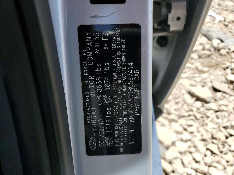 Продаж на аукціоні авто 2011 Hyundai Accent, vin: KMHCN4AC9BU597414, номер лоту: 55509856