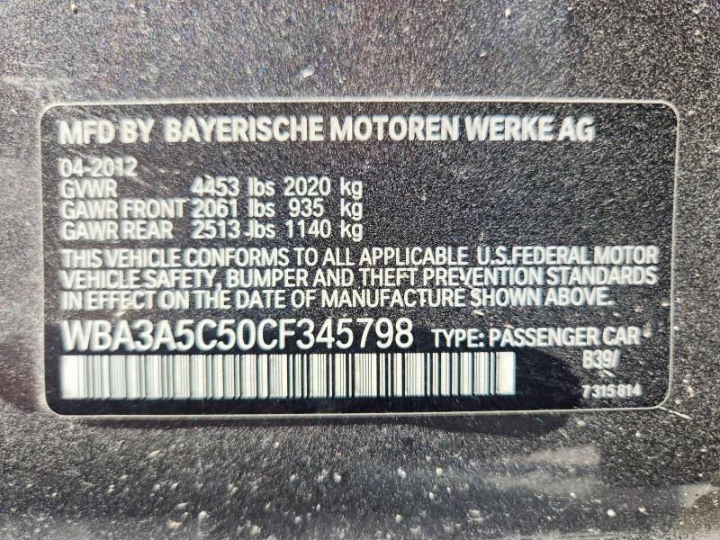 Aukcja sprzedaży 2012 Bmw 328, vin: WBA3A5C50CF345798, numer aukcji: 56761466
