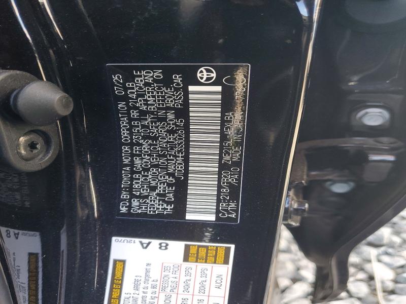2025 Toyota Corolla Hybrid მანქანა იყიდება აუქციონზე, vin: JTDBDMHE3S3026145, აუქციონის ნომერი: 57899556