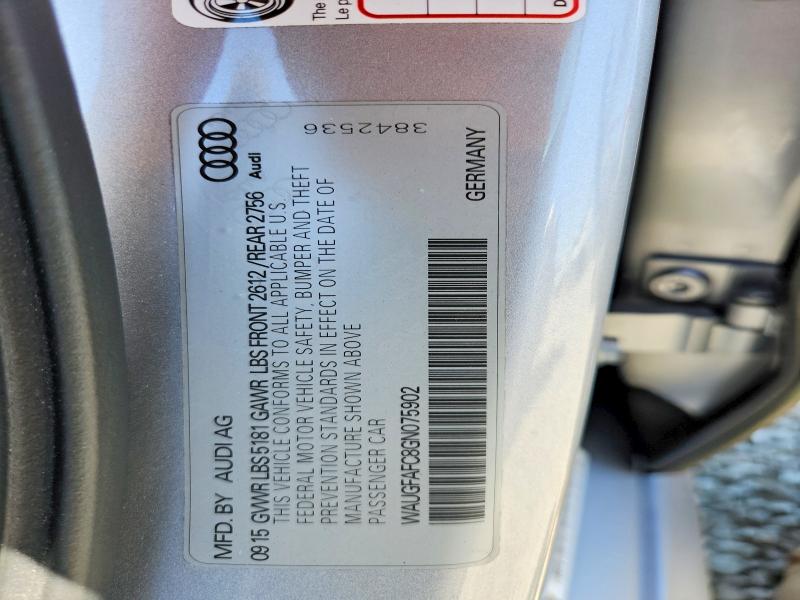 Продажа на аукционе авто 2016 Audi A6, vin: WAUGFAFC8GN075902, номер лота: 57950706