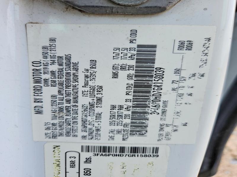 Aukcja sprzedaży 2016 Ford Fusion, vin: 3FA6P0HD7GR158039, numer aukcji: 55069256