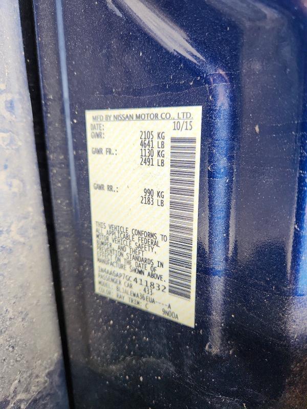 Aukcja sprzedaży 2016 Nissan Maxima, vin: 1N4AA6AP7GC411832, numer aukcji: 57226116