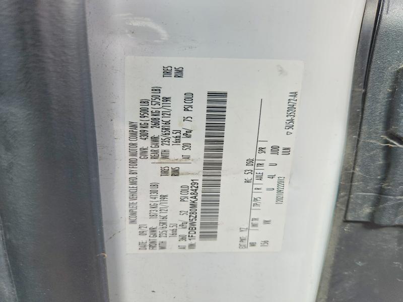 Aukcja sprzedaży 2021 Ford Transit, vin: 1FDBW5Z80MKA84291, numer aukcji: 55569046