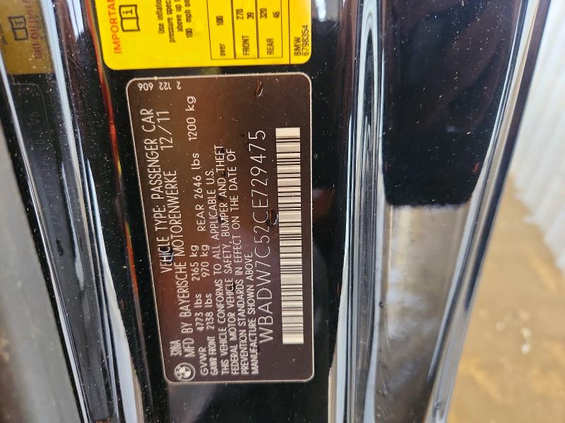 55986776 :رقم المزاد ، WBADW7C52CE729475 vin ، 2012 Bmw 328 مزاد بيع